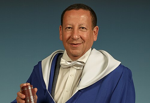 Prof. Laloui receiving honorary doctorate at Heriot-Watt University